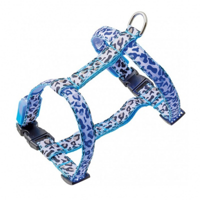 Шлейка V.I.Pet светящаяся Леопард, 15 мм, (27-37/35-43 см) 14-3105M