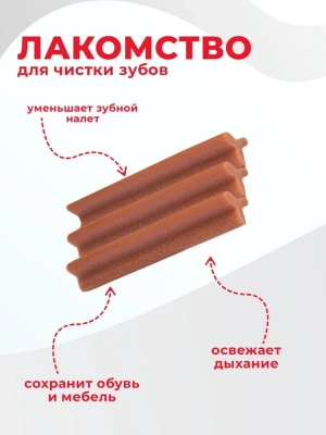 Biff 0,27кг Dent жевательный снек со вкусом баранины для собак крупных пород фото