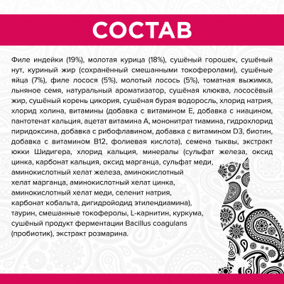 PURELUXE 0,4кг Элитное Питание для кошек нормализации веса с индейкой и лососем (940125) фото