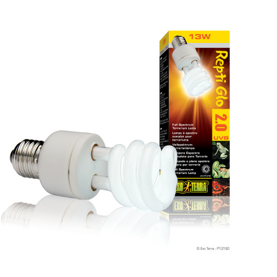 Лампа (Hagen) Exo Terra Reptile Natural Light former UVB2.0 Compact, 13 W /полный спектр/ PT2190