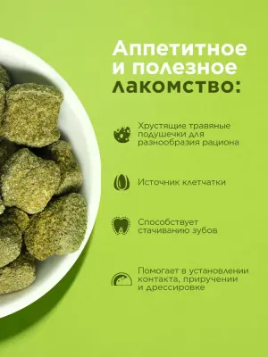 Little One 0,1кг Лакомство Травяные подушечки для грызунов фото