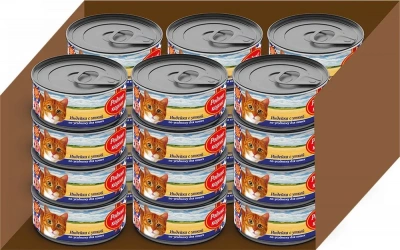 Родные корма 0,1кг Индейка с уткой по-уездному консервы для кошек (135832) фото