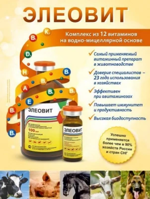 Элеовит 100мл (НДС 10%) (ЛИЦЕНЗИЯ) фото