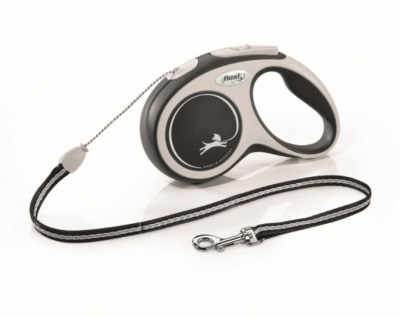 Рулетка Флекси New Comfort S трос 8м до 12кг черный