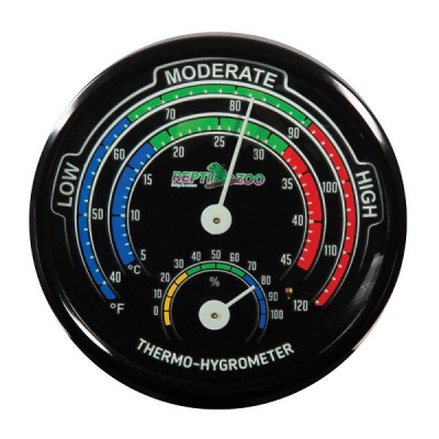 Термогигрометр (Repti-Zoo) аналоговый, светящийся 04RHT, d75мм Термогигрометр (Repti-Zoo) аналоговый, светящийся 04RHT, d75мм