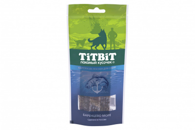 TiTBiT 0,075кг нарезка из лосося для собак TiTBiT 0,075кг нарезка из лосося для собак