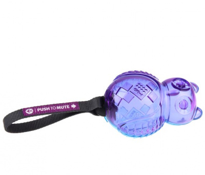 Игрушка д/собаки "Push to mute Сова "с откл.пищ., 15,5х10,9см, термопл.рез/нейл.син.фиол. (И-75322)