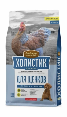 Деревенские лакомства Холистик Премьер 7кг курица с рисом для щенков (79213386) фото
