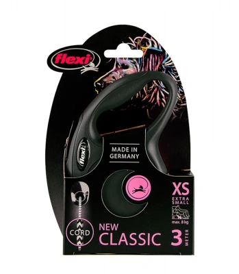 Рулетка (Flexi) NEW CLASSIC CAT XS 3 м 8 кг черный фото