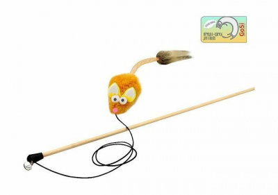 Дразнилка GoSi Дразнилка Лисичка-Полевка, хвост-пружинка Рыжий фото