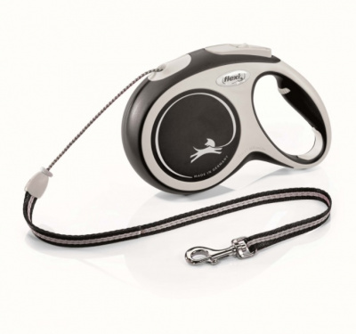 Рулетка Флекси New Comfort ХS трос 3м до 8кг черный