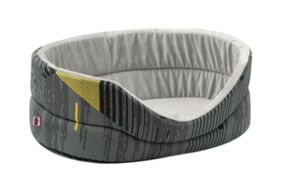 Лежанка (Зооэкспресс) "Геометрия" с плюшем №6 750766 68*52*19 см желто-серый