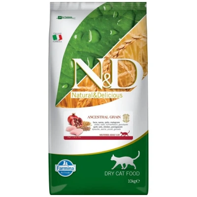 Farmina (Фармина) N&D Low Grain Cat 10кг низкозерновой курица и гранат для стерилизованных  и кастрированных сухой для кошек (4050) Farmina (Фармина) N&D Low Grain Cat 10кг низкозерновой курица и гранат для стерилизованных  и кастрированных сухой для кошек (4050) фото