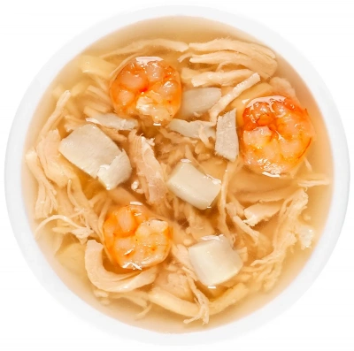 Деревенские Лакомства 0,035кг суп из курицы с креветкой и гребешком (74501223) фото