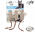 Игрушка (All For Paws) 2373 для кошек Comfort Мышки бежевые с кошачьей мятой набор 3шт (1/48) фото