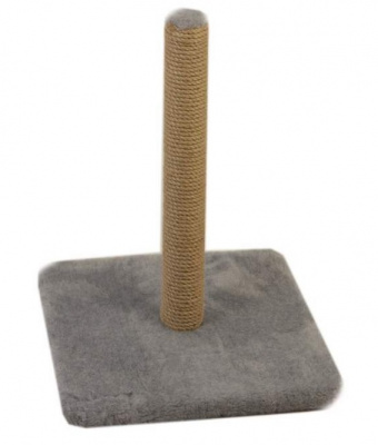 Когтеточка Меридиан на подставке (40*40*50) светло-серый д/кошек