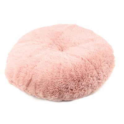 Лежанка Гамма матрас Перина круглая M, розовая, 500*500*70мм фото