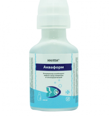 Кондиционер (Нилпа) Акваформ 100мл освобождает водную среду от экзопаразитов