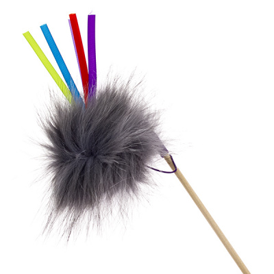 Дразнилка (Сибирская кошка) Удочка Пушистик с лентами фото