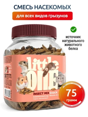 Little One 0,075кг Лакомство смесь насекомых для всеядных грызунов Little One 0,075кг Лакомство смесь насекомых для всеядных грызунов фото