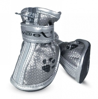 Ботинки (Triol) серебряные с лапками для собак, 50*40*50мм (уп.4шт.) YXS082-3 Ботинки (Triol) серебряные с лапками для собак, 50*40*50мм (уп.4шт.) YXS082-3