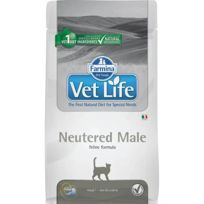 Farmina (Фармина) Vet Life Cat Neutered Male 0,4кг курица сухой для кастрированных котов (5032) фото