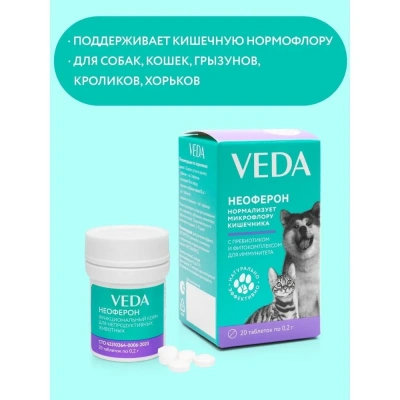 Неоферон 20таб по 0,2 г пребиотик с фитокомплексом для иммунитета