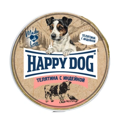 Happy Dog Natur Line 0,125кг телятина с индейкой паштет для собак (741121) фото Happy Dog Natur Line 0,125кг телятина с индейкой паштет для собак (741121) фото