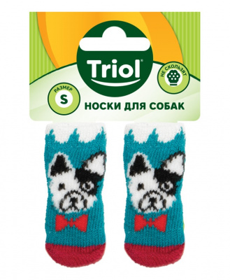 Носки (Triol) для собак Собачка, размер S   