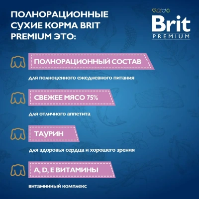 Brit Premium 0,085кг кролик с цукини в соусе, пауч для щенков мини пород (53063) фото