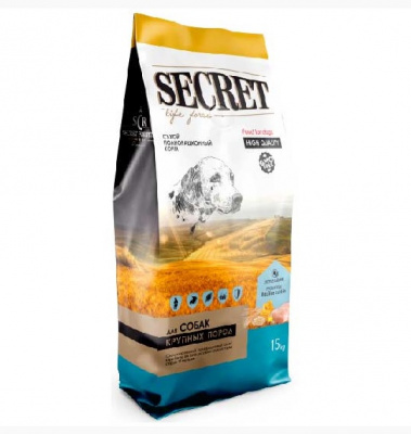 Секрет (Secret) Life Force 15кг сухой курица и злаки для собак крупных пород (79896)