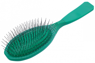 Расчёска (MADAN) MPB-M04 массажная очень мягкая зелёная размер M