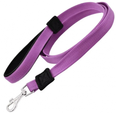 Поводок (Зооэкспресс) 5122 С FRESH LINE 25 мм капрон, мягкая ручка с сеткой длина 2 м сиреневый 