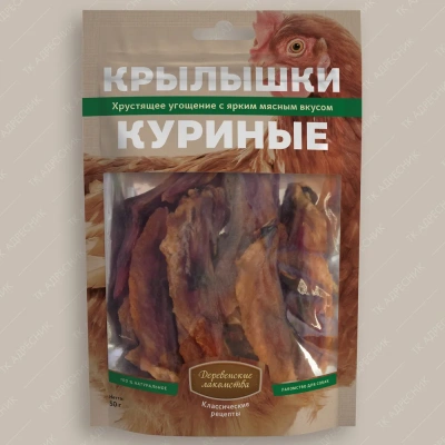 Деревенские лакомства 0,05кг крылышки куриные для собак (76050601) Деревенские лакомства 0,05кг крылышки куриные для собак (76050601)