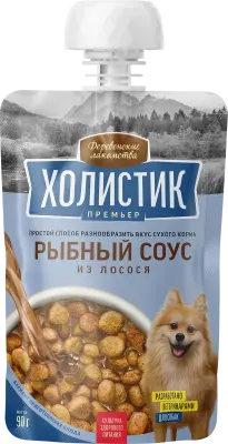 Деревенские лакомства 0,09кг Холистик Премьер Рыбный соус из лосося для собак (арт.76051370) фото