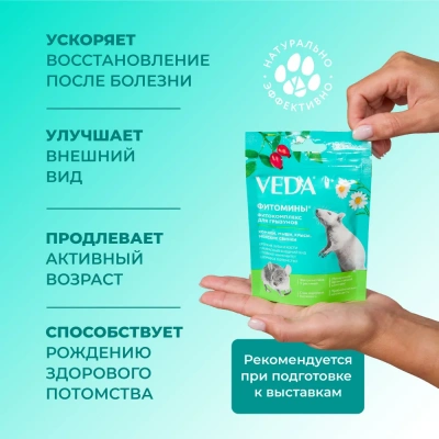 VEDA 0,05кг Фитомины функциональный корм для грызунов фото
