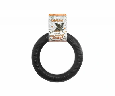 Снаряд для собак  Doglike Кольцо восьмигранное усиленное миниатюрное  чёрное
