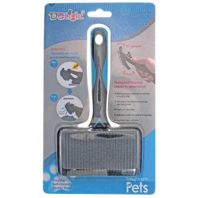 Пуходёрка  (DeLIGHT) самоочищающаяся автоматическая с плавающей головой средняя  52372M /6/ фото