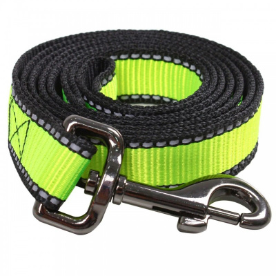 Поводок (PerseiLine) LOOK нейлон светоотражающий 15" 2м салатовый