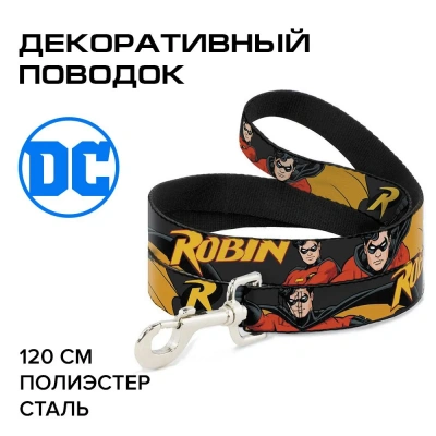 Поводок (Buckle-Down) Робин мультицвет 120см фото