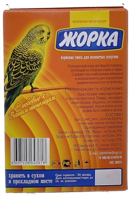 Жорка 0,5кг корм для волнистых попугаев Фрукты (новая упаковка) фото