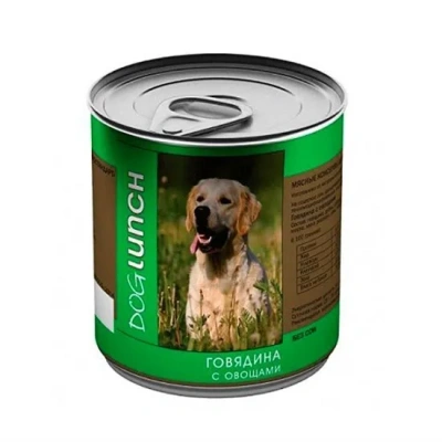 Дог Ланч 0,75кг консервы паштет говядина с овощами для собак (77320) фото