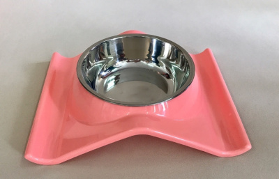 Миска (Pet Fashion) металлическая на подставке d 13 см