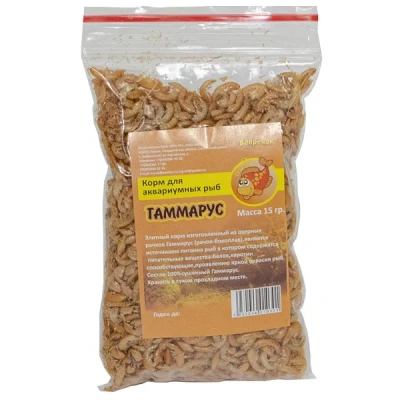 Корм (Бобренок) 0,015кг Гаммарус сухой для рыб Корм (Бобренок) 0,015кг Гаммарус сухой для рыб