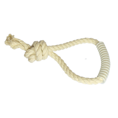 Грейфер из х/б каната D15 мм петля, 1 узел с ручкой 25 см. GoSi без уп.(sh-08033)