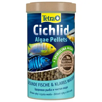 Tetra Cichlid Algae 0.500л мульти шарики,корм для травоядных цихлид, 0,165кг (197466)