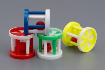 Игрушка WOGY для кошек Барабан с колокольчиком 4х4см, микс