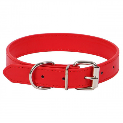 Ошейник (PerseiLine) PIXEL экокожа, красный, ширина 1,0 длина 30 см XS