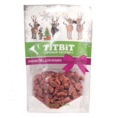 TiTBiT 0,05кг рыбки с лососем для кошек (Новогодняя коллекция)  фото