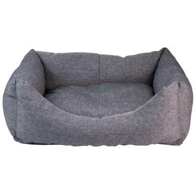 Лежанка (Зооэкспресс) пухлик "NORD" 722222 мебельная ткань №2 43*32*16 см серый